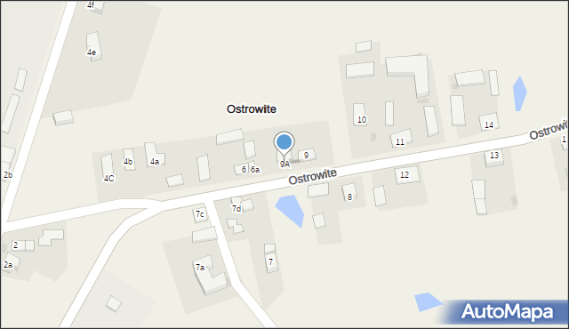 Ostrowite, Ostrowite, 9A, mapa Ostrowite