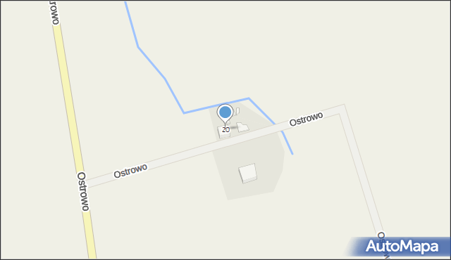 Ostrowo, Ostrowo, 20, mapa Ostrowo