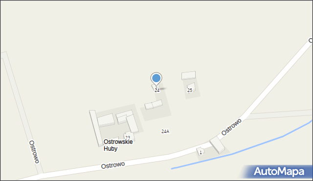 Ostrowo, Ostrowo, 24, mapa Ostrowo