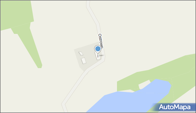 Ostrowo, Ostrowo, 1, mapa Ostrowo