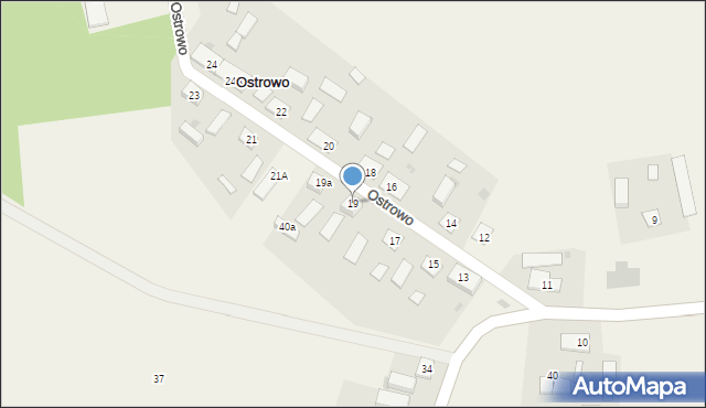 Ostrowo, Ostrowo, 19, mapa Ostrowo