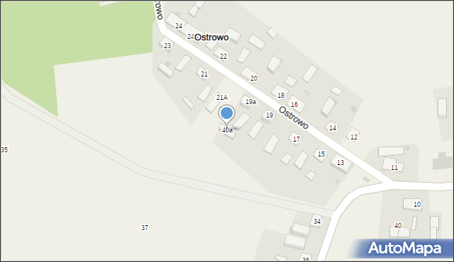 Ostrowo, Ostrowo, 40a, mapa Ostrowo