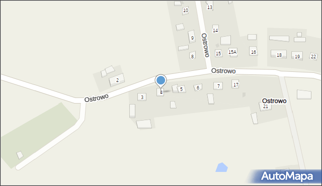 Ostrowo, Ostrowo, 4, mapa Ostrowo