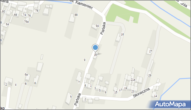 Ostrowsko, Osiedle Kamieniec, 10, mapa Ostrowsko