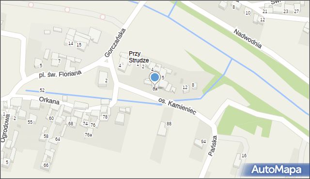 Ostrowsko, Osiedle Kamieniec, 6a, mapa Ostrowsko