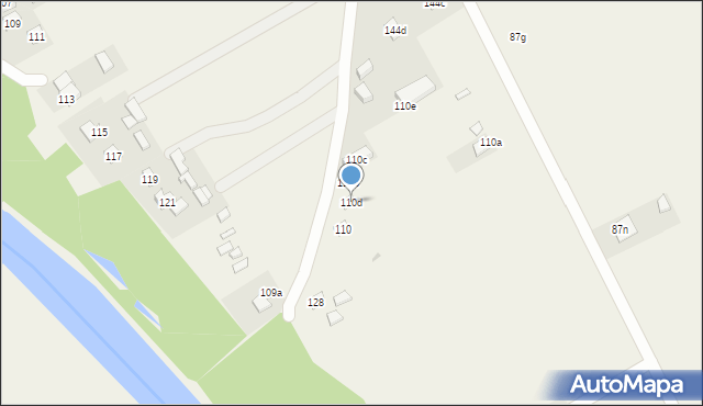 Ostrowsko, Ostrowsko, 110d, mapa Ostrowsko