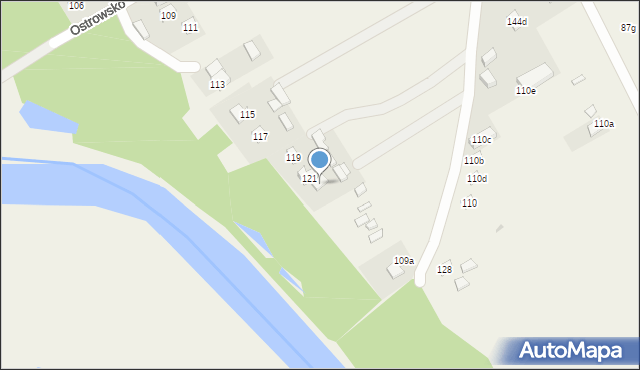 Ostrowsko, Ostrowsko, 123, mapa Ostrowsko