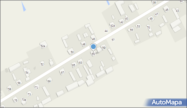 Ostrowsko, Ostrowsko, 61, mapa Ostrowsko
