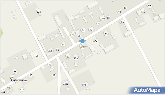 Ostrowsko, Ostrowsko, 85, mapa Ostrowsko