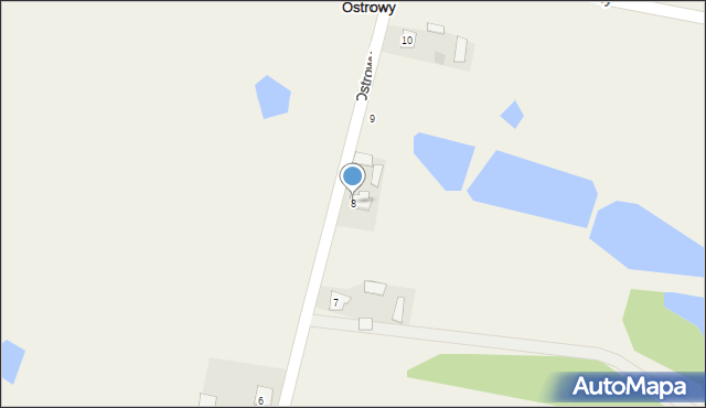 Ostrowy, Ostrowy, 8, mapa Ostrowy