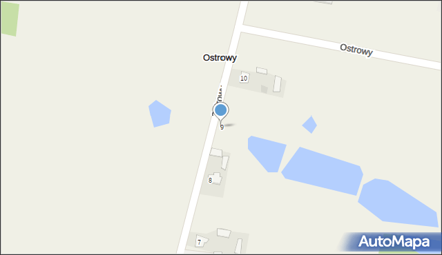 Ostrowy, Ostrowy, 9, mapa Ostrowy