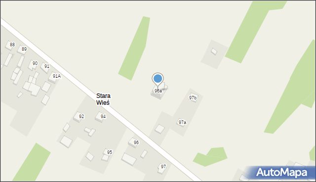 Ostrowy Baranowskie, Ostrowy Baranowskie, 96a, mapa Ostrowy Baranowskie