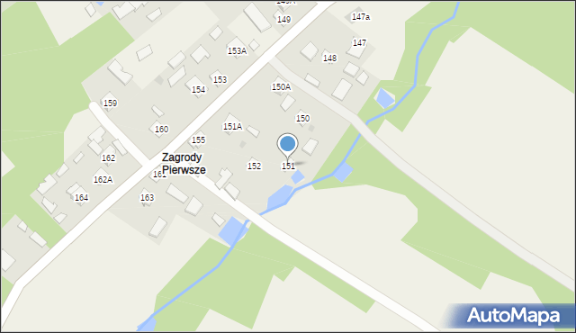 Ostrowy Tuszowskie, Ostrowy Tuszowskie, 151, mapa Ostrowy Tuszowskie