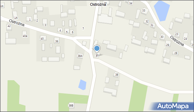 Ostrożna, Ostrożna, 37, mapa Ostrożna