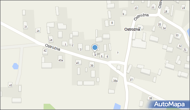 Ostrożna, Ostrożna, 4, mapa Ostrożna