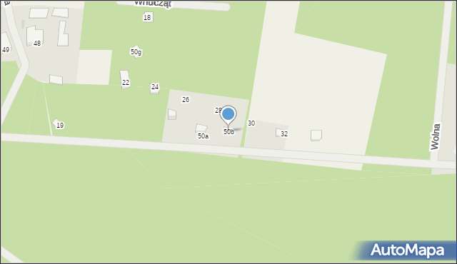 Ostrybór, Ostrybór, 50b, mapa Ostrybór