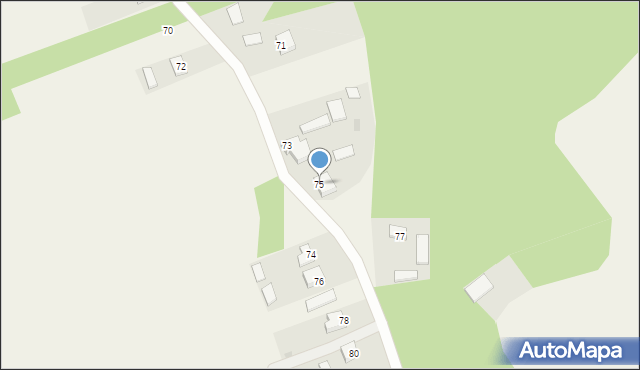 Ostrybór, Ostrybór, 75, mapa Ostrybór
