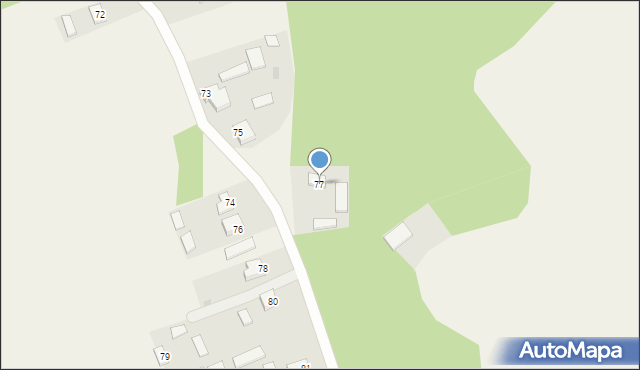 Ostrybór, Ostrybór, 77, mapa Ostrybór