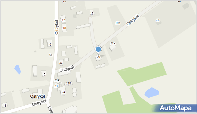 Ostrykół, Ostrykół, 20, mapa Ostrykół