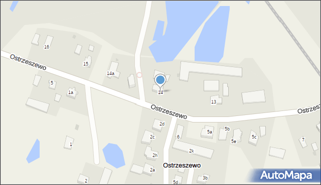 Ostrzeszewo, Ostrzeszewo, 14, mapa Ostrzeszewo