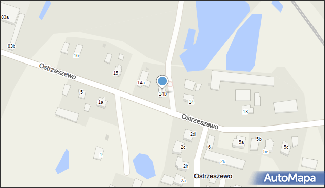Ostrzeszewo, Ostrzeszewo, 14b, mapa Ostrzeszewo