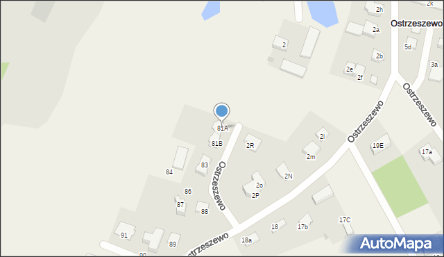 Ostrzeszewo, Ostrzeszewo, 81A, mapa Ostrzeszewo