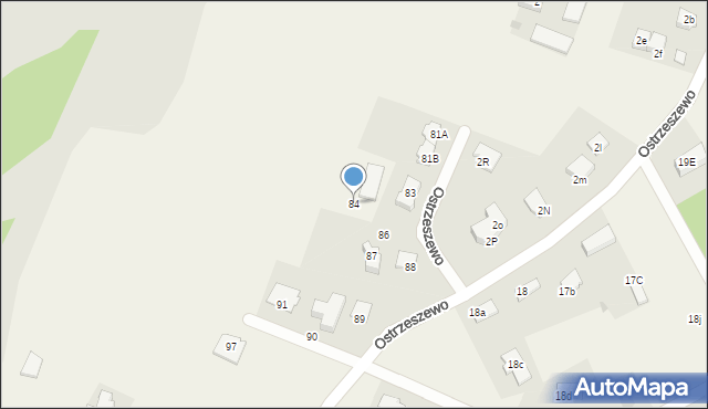 Ostrzeszewo, Ostrzeszewo, 84, mapa Ostrzeszewo