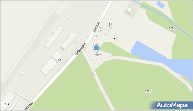 Osuch, Osuch, 1A, mapa Osuch