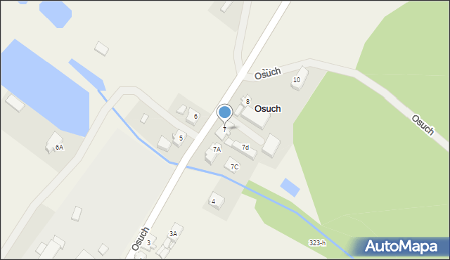 Osuch, Osuch, 7, mapa Osuch