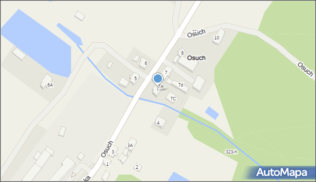 Osuch, Osuch, 7B, mapa Osuch