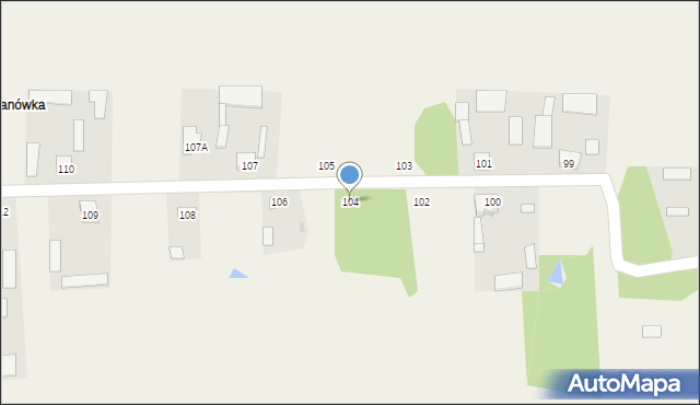 Osuchów, Osuchów, 104, mapa Osuchów