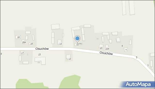Osuchów, Osuchów, 12, mapa Osuchów
