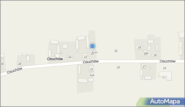 Osuchów, Osuchów, 22, mapa Osuchów