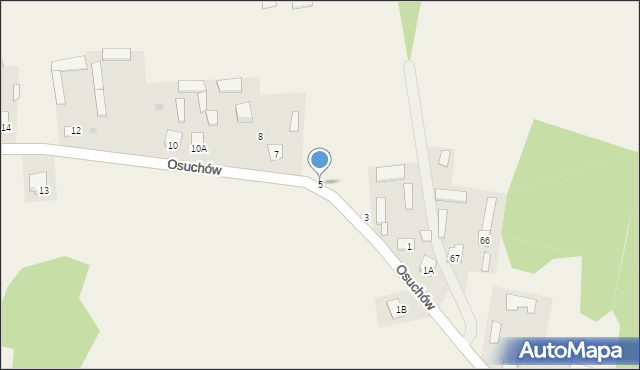 Osuchów, Osuchów, 5, mapa Osuchów