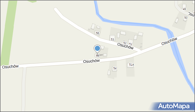 Osuchów, Osuchów, 55, mapa Osuchów