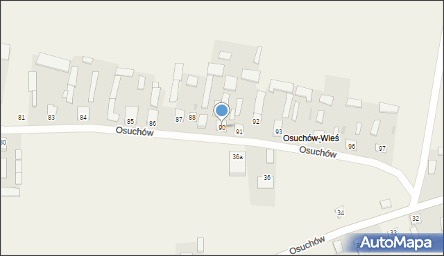 Osuchów, Osuchów, 90, mapa Osuchów