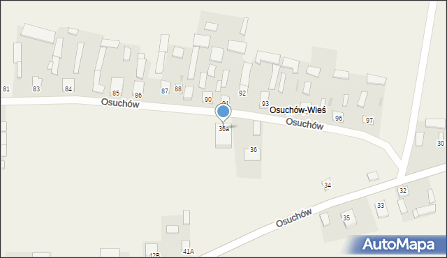 Osuchów, Osuchów, 92A, mapa Osuchów