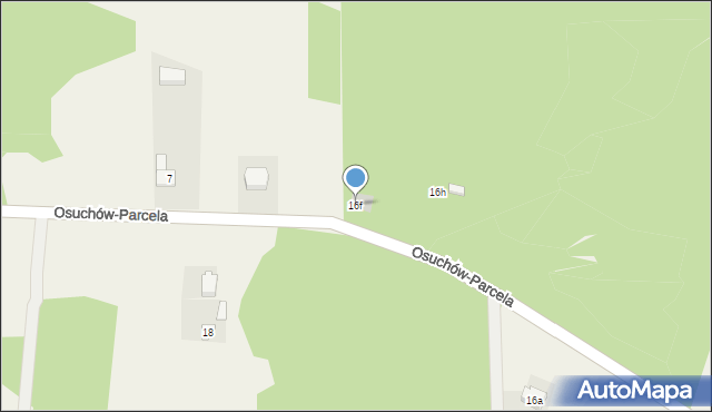 Osuchów, Osuchów-Parcela, 16f, mapa Osuchów