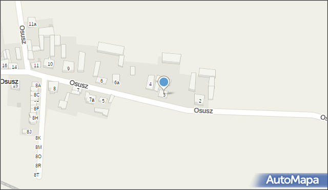 Osusz, Osusz, 3, mapa Osusz