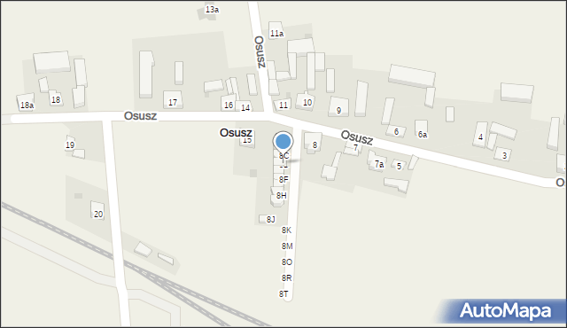 Osusz, Osusz, 8D, mapa Osusz