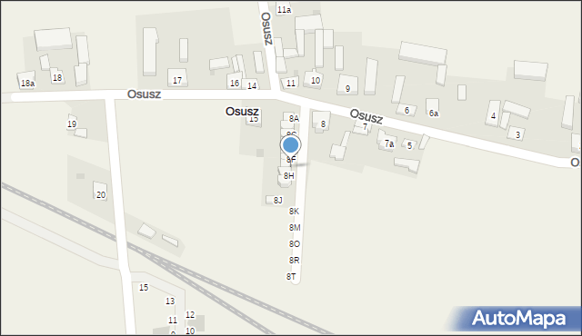 Osusz, Osusz, 8G, mapa Osusz