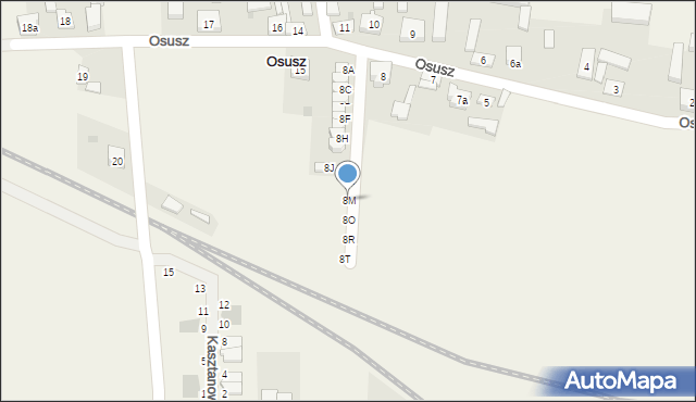 Osusz, Osusz, 8M, mapa Osusz