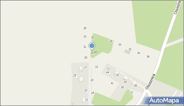 Osusznica, Osusznica, 24, mapa Osusznica