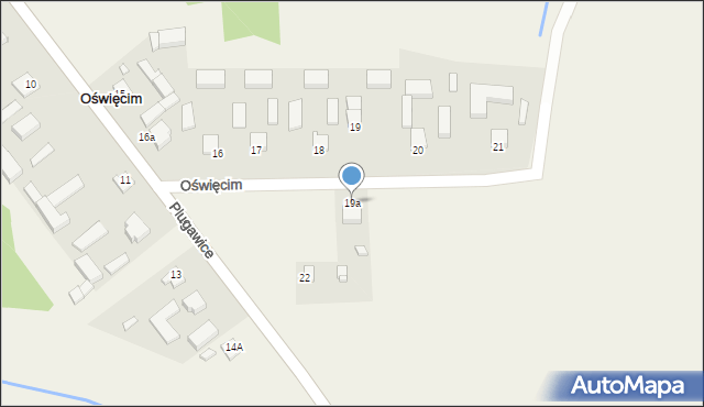 Oświęcim, Oświęcim, 19a, mapa Oświęcimia