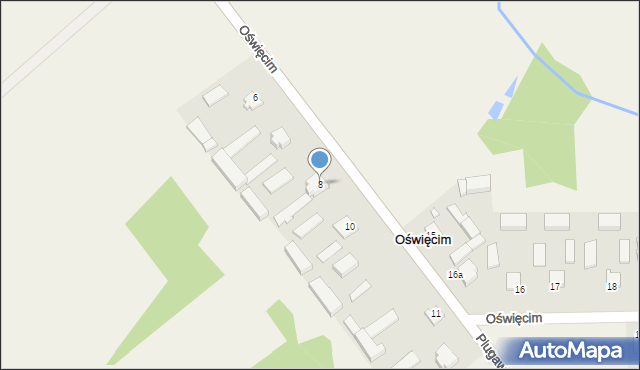 Oświęcim, Oświęcim, 9, mapa Oświęcimia