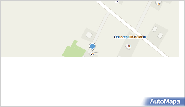 Oszczepalin Drugi, Oszczepalin Drugi, 20, mapa Oszczepalin Drugi