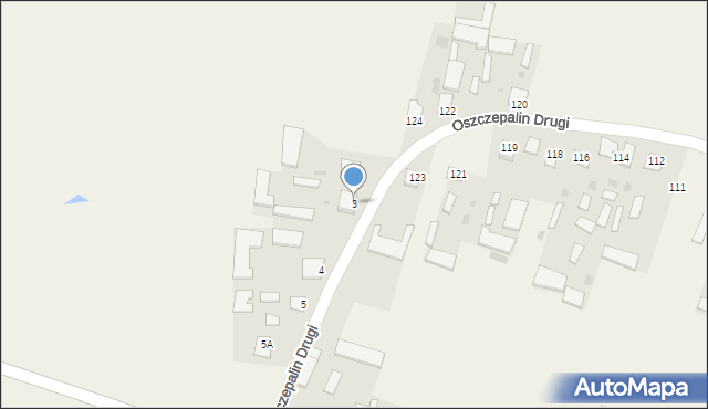 Oszczepalin Pierwszy, Oszczepalin Pierwszy, 3, mapa Oszczepalin Pierwszy