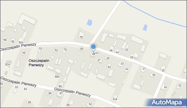 Oszczepalin Pierwszy, Oszczepalin Pierwszy, 48, mapa Oszczepalin Pierwszy