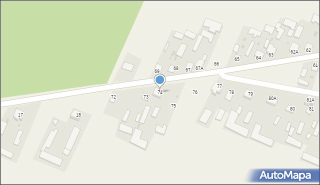 Oszczepalin Pierwszy, Oszczepalin Pierwszy, 74, mapa Oszczepalin Pierwszy