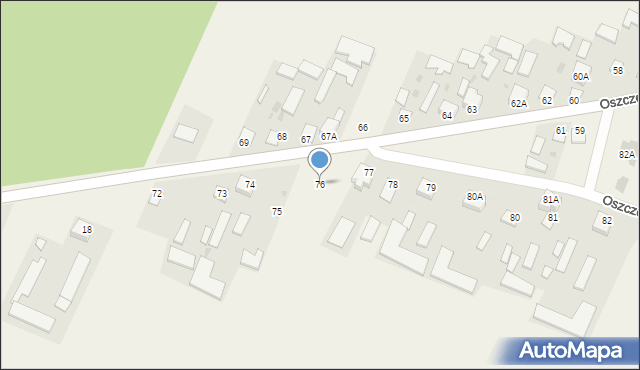 Oszczepalin Pierwszy, Oszczepalin Pierwszy, 76, mapa Oszczepalin Pierwszy